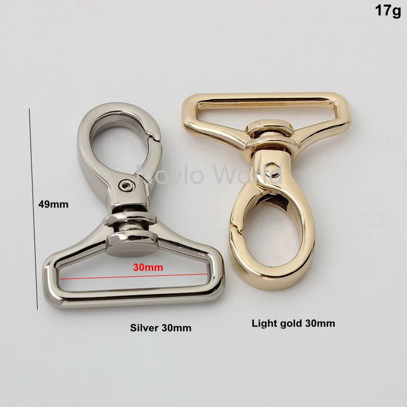 10-50pcs 5 colors 3 sizes 20-25-30mm trigger snap hook clasp metal clip swivel dog leash hardware chain bag fittings