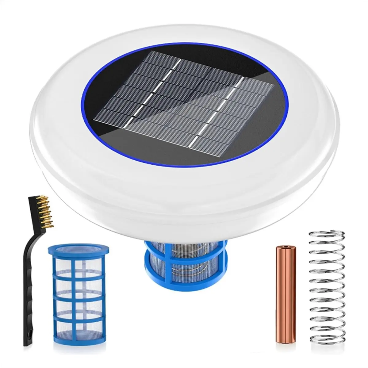 

Solar Pool Cleaner Floating Water Cleaner and Purifier,Solar Powered Up to 35,000 Gal,for Fresh and Salt Water Pools-BCBW