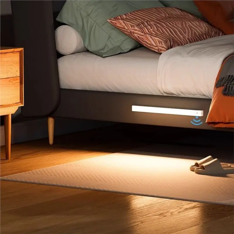 【ALLOWANCE】Motion Sensor Led Lights, Warm Light Rechargeable, Punch-Free Sensor Magnetic For Kitchen Closet Wardrobe Stairs