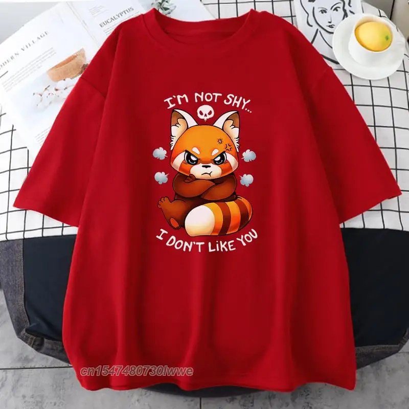 Adorable Angry Fox Cartoon Casual Print Men/Women T Shirt Spring 100% Cotton Streetwear Fashion Soft T Shirts Women's Tshirts