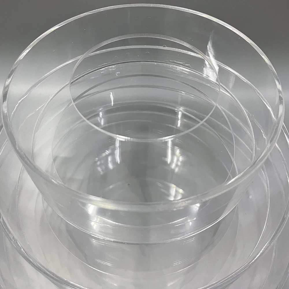 High 5CM Floating Acrylic Cake Separator Stand Cake Spacer Fillable Clear Cake Tier Stand