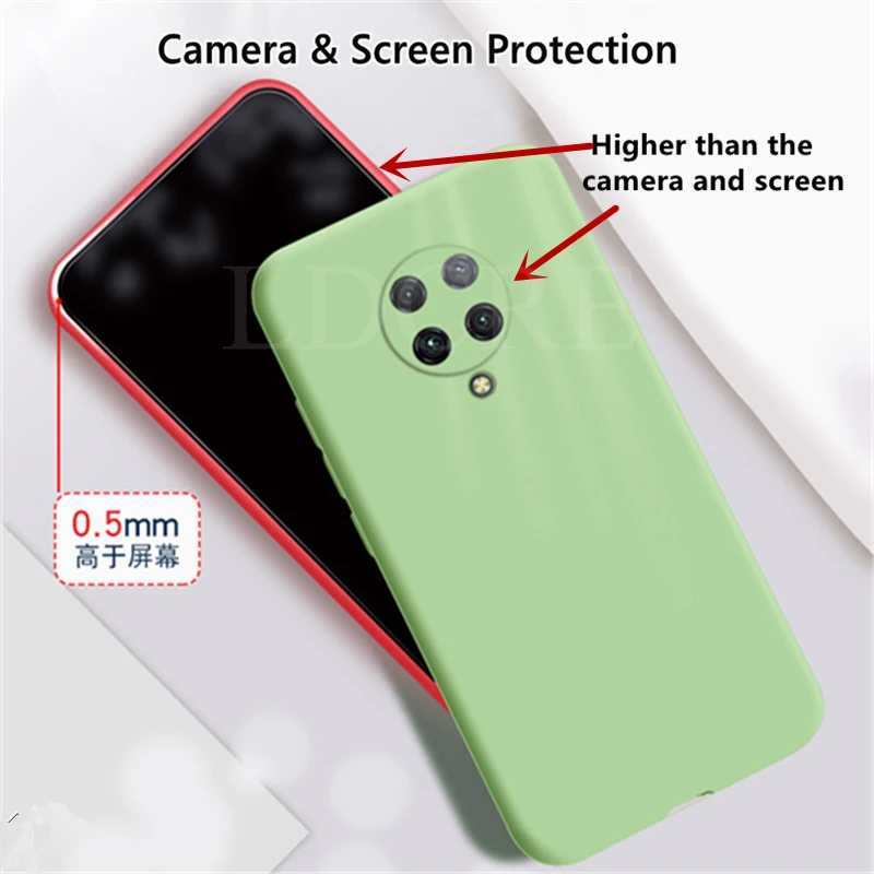 For Xiaomi Poco F2 Pro Case Original Liquid Silicone Soft Phone Rubber Cover For Xiaomi Poco F2 Pro Case for Xiaomi poco F2 Pro