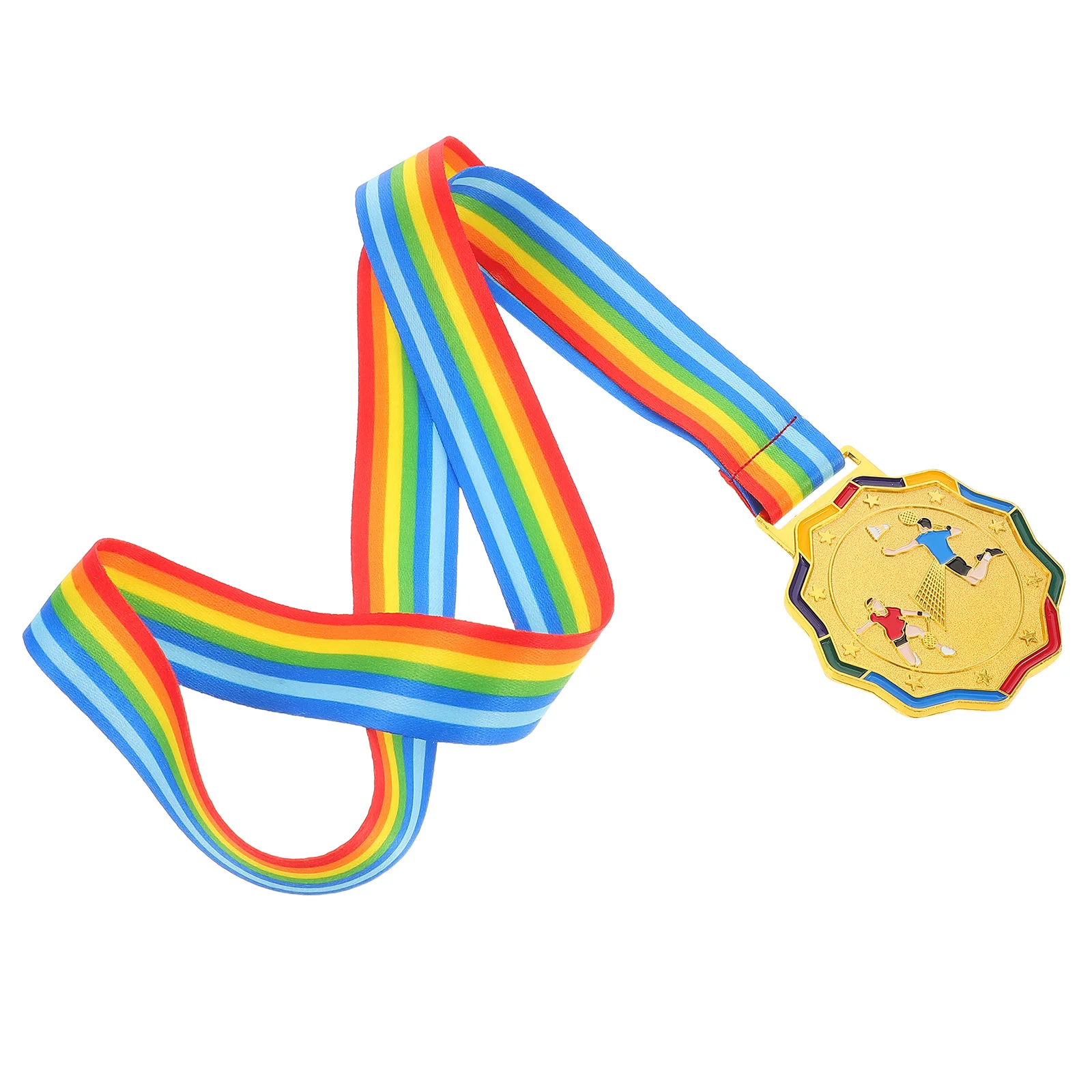 

Metal Running Award Medal Neck Ribbon Competition Track Medal Durable Sports Trophy Display Track Medals