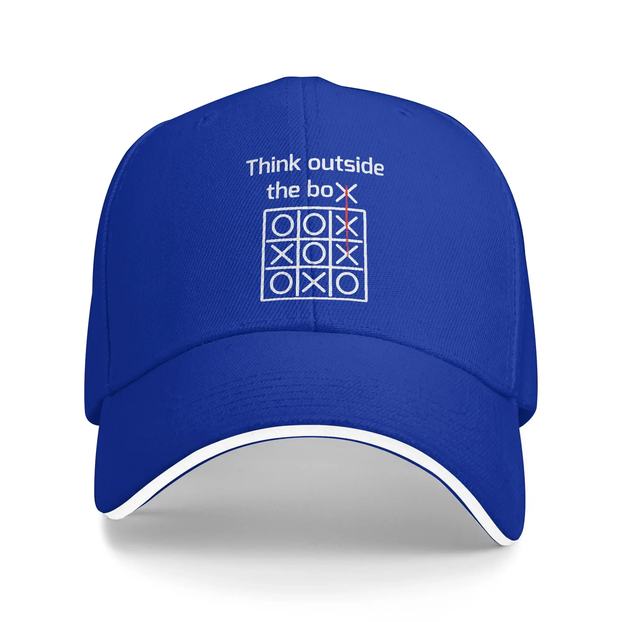 New Funny But Smart Think Outside The Box Sandwich Hat Caps Golf Hats Adjustable Polyester Baseball Caps Wholesale New