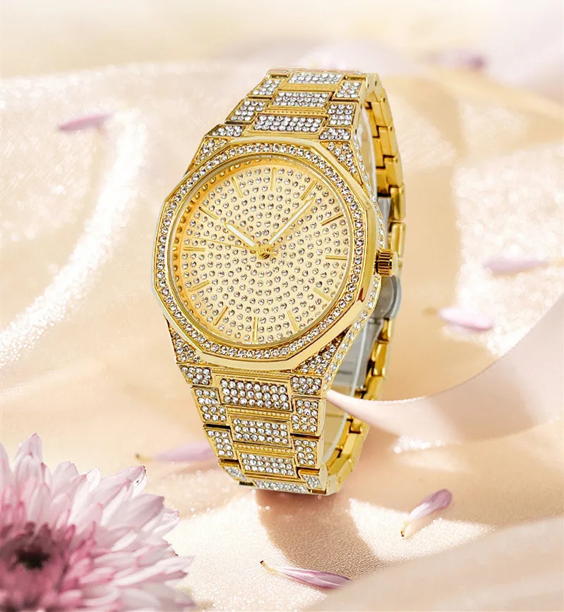

Men's Quartz Watch Couple Diamond Luxury Watch 40mm