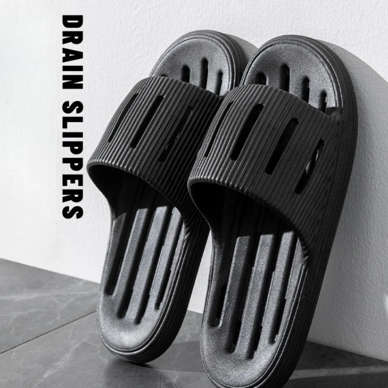 

Fashion Men's Women's Sandals Anti-Slip Wear-Resistant EVA Thick Sole Comfortable Home Slippers Bathroom Bath Flip-Flops