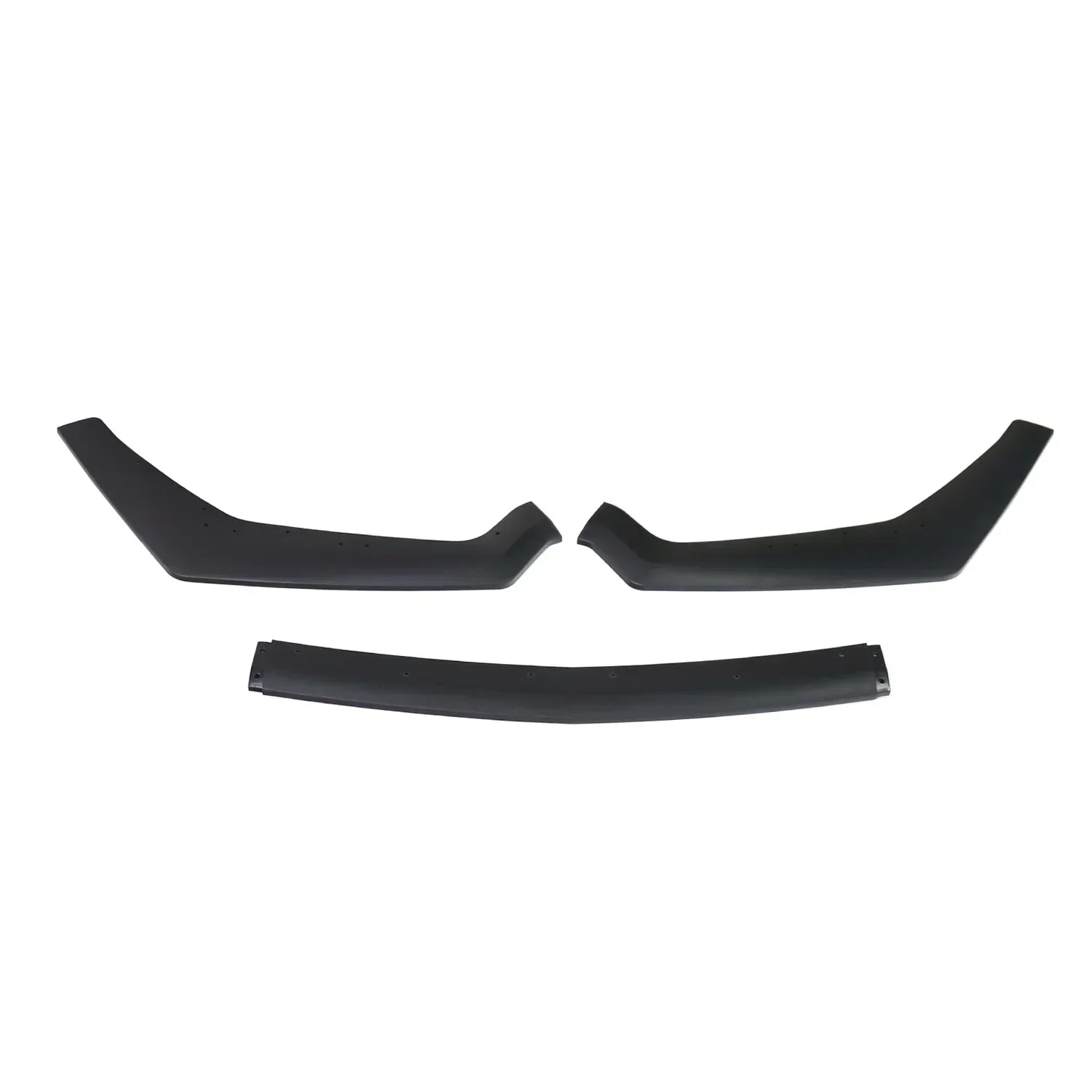 For Ford Mustang GT 2018 2019 2020 Car Front Bumper Lip Spoiler Body Kit 3-Piece Black Canard Splitter Diffuser Auto Accessories