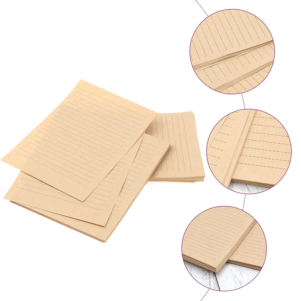 150 قطعة ورق الكرافت خمر ورق للكتابة الرجعية رسالة القرطاسية للملاحظات بطاقات تحيات إعلانات صياغة الطباعة #6