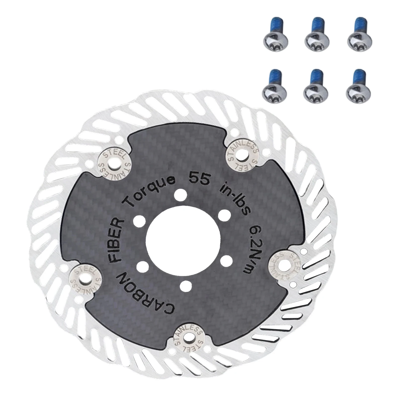 AliExpress NONE 140mm/160mm Bike Carbon Fiber Disc Brake Rotor Six-Bol/ Center Lock Cycling Brake Rotor Mountain Road Bicycle Floating Brake pad