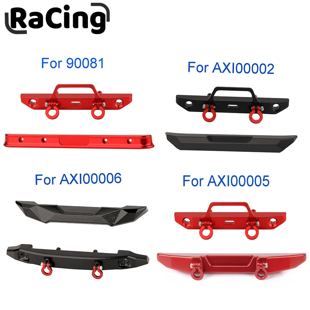 Metal Alloy Front Rear Bumper for Axial SCX24 90081 C10 AXI00002 AXI00005 AXI00006 1/24 RC Crawler Car Aluminum Upgrade Parts