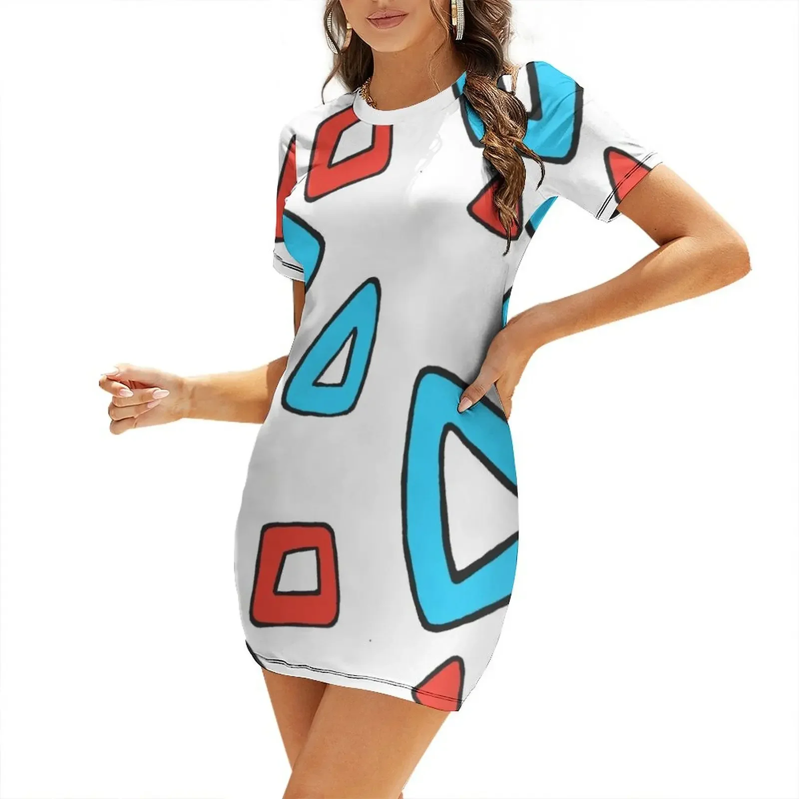 

Togepi Egg Pattern Short-Sleeved Dress women clothes dresses summer beach dresses summer dresses womens 2025 Dress