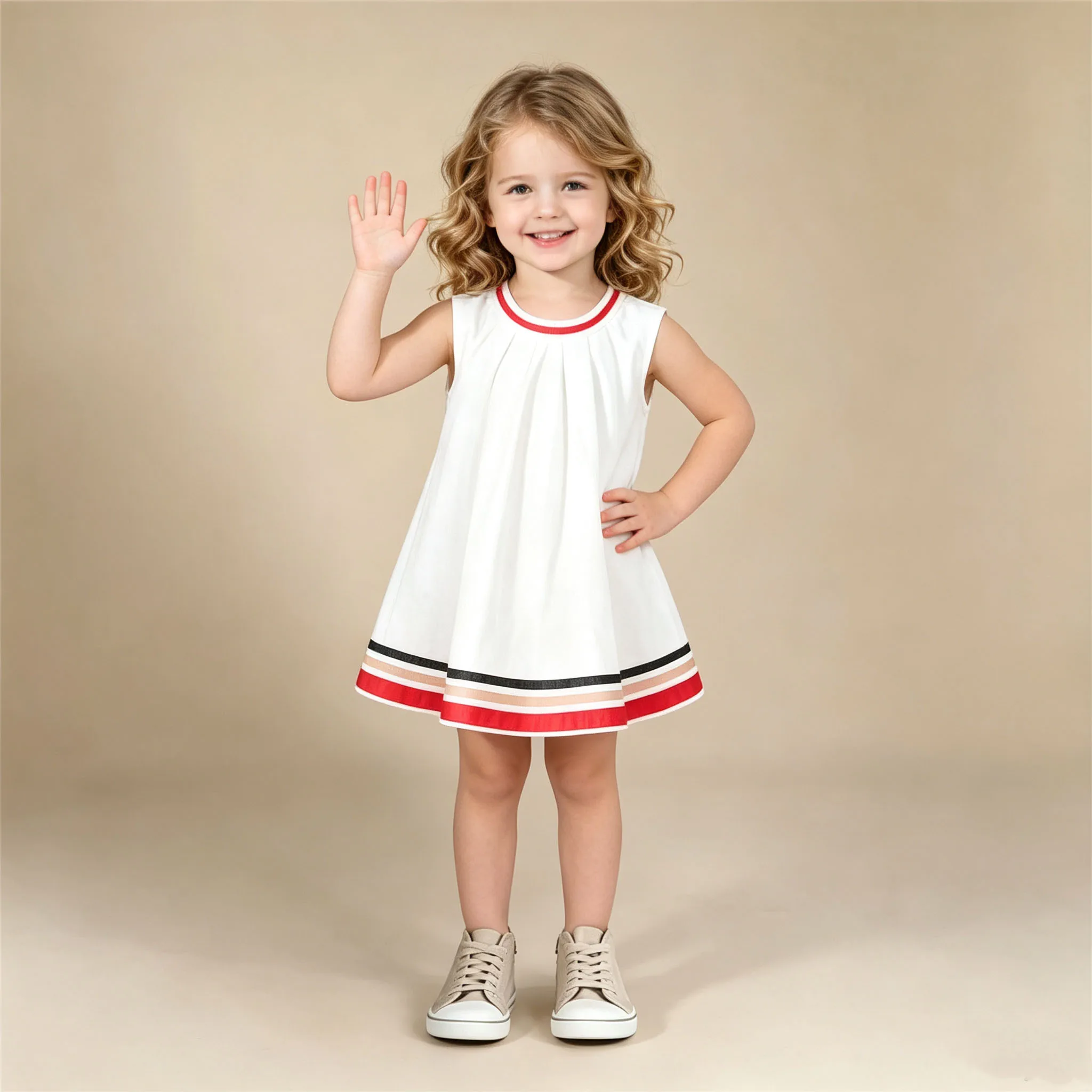 Children Dresses Summer Infant Toddler Dress Girls Fashion Infantile Dresses  Clothes Sleeveless Style Kids Clothing Princess