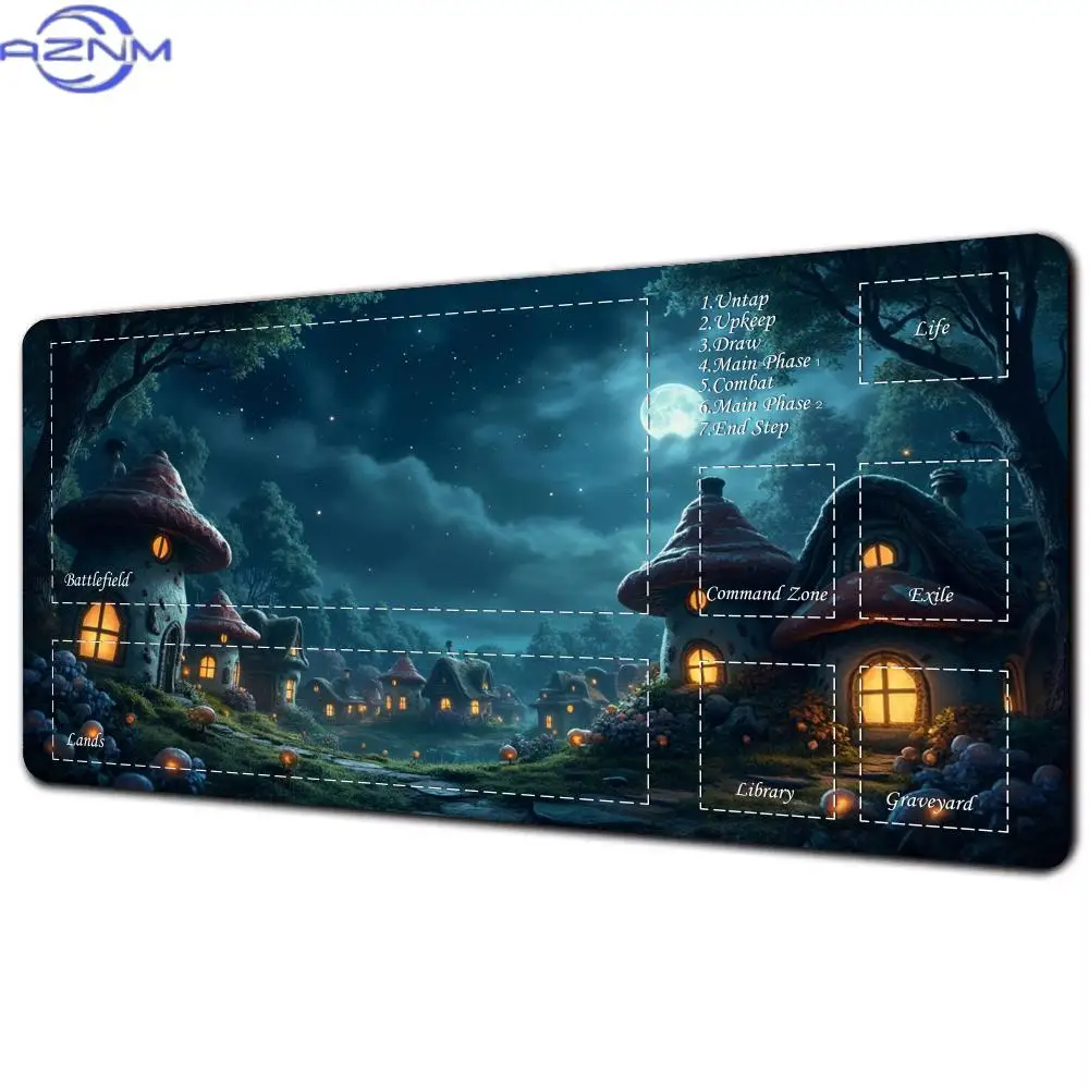 New Magic Game Card Game Pad with Area MTG Playmat Rubber Anti-Slip Platform Pad Keyboard Extension Mousepad