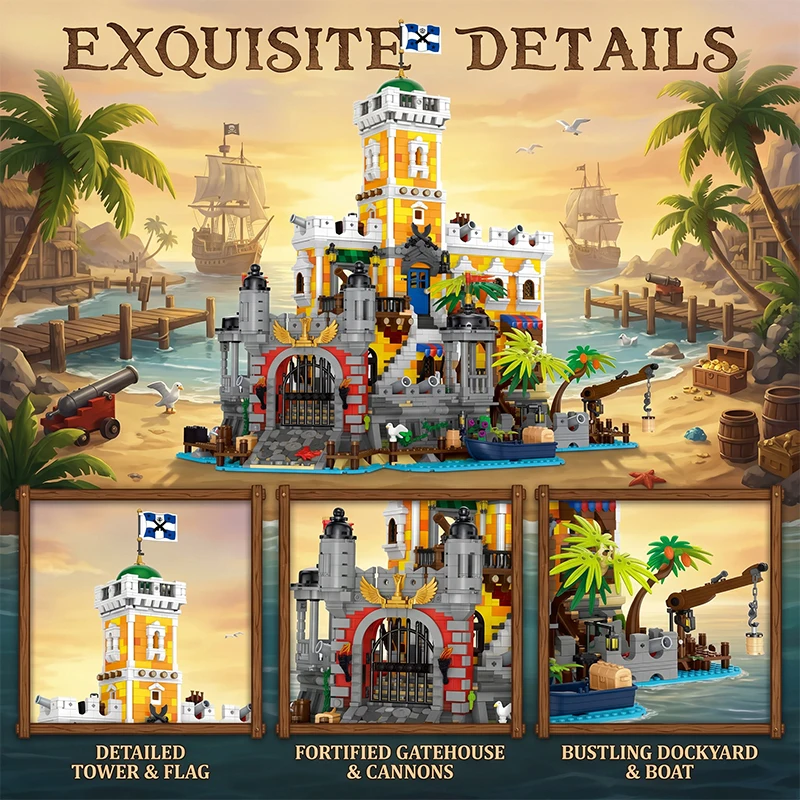 Pirate Harbour Castle Building Set — product detail 5