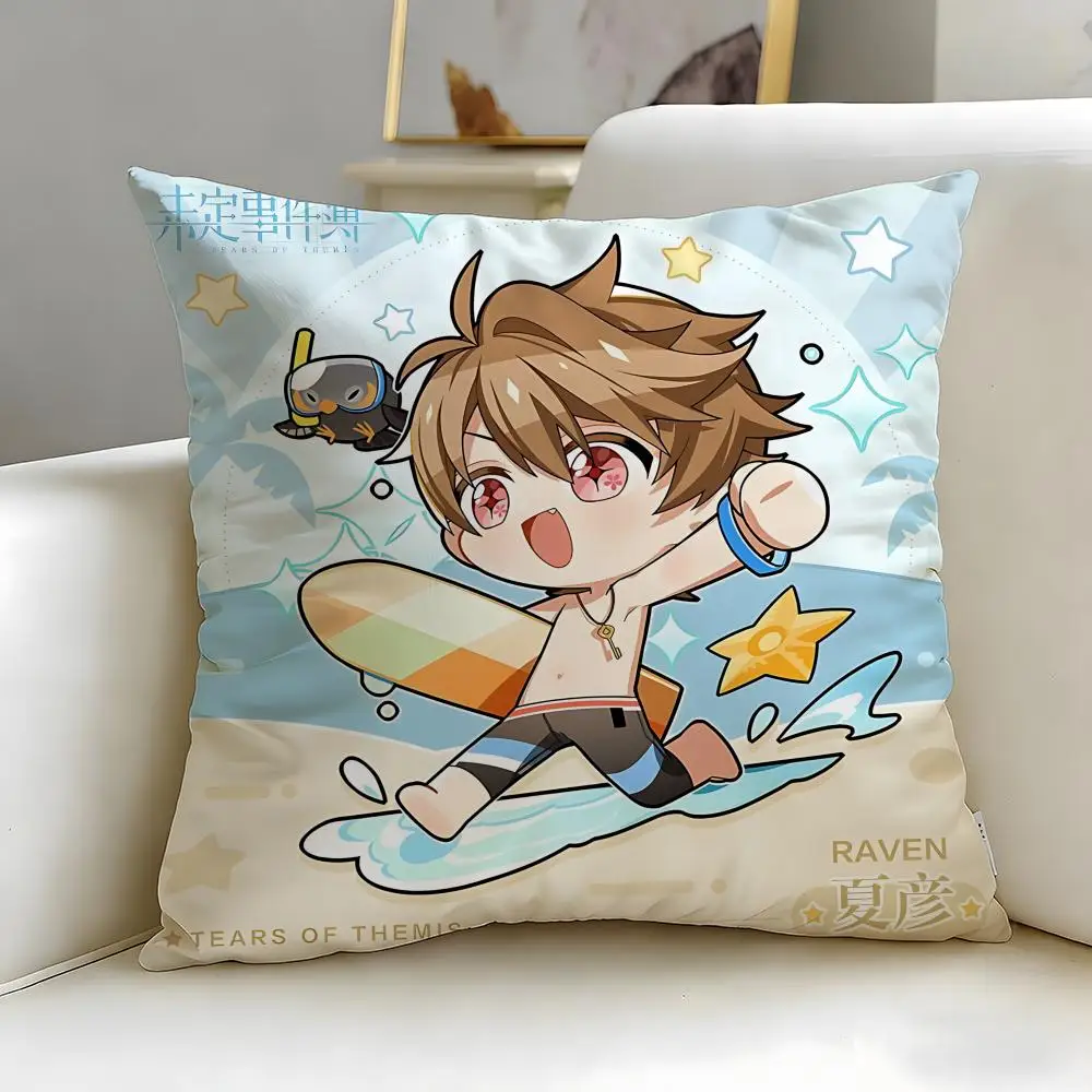 Game Tears of Themis Cushion Cover Soft & Easy-Wash Pillow Case – Versatile for Couch, Bed, Travel and Office