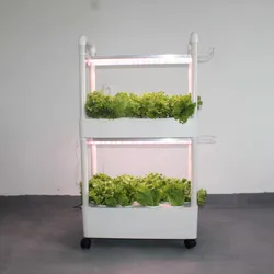 Home Use NFT Hydroponic System Vertical vegetable Planter Multi Layer Aeroponic System With Grow Light