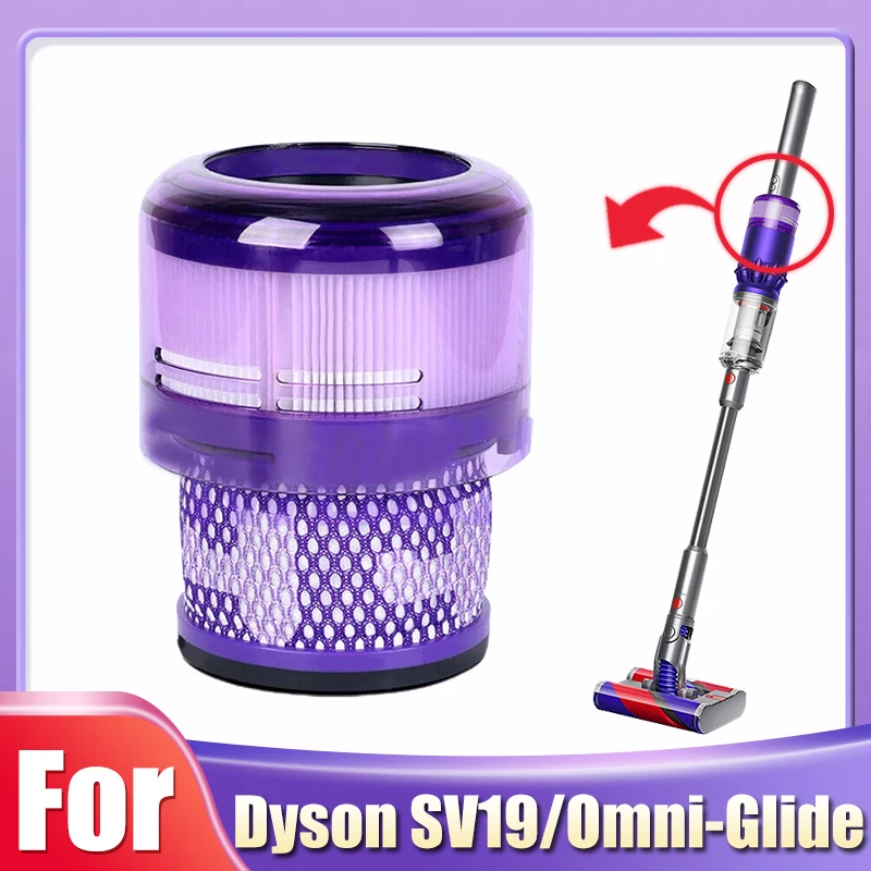 For Dyson SV19 Accessories Dyson Omni-glide Filters Cyclone Cordless Vacuum Cleaner Washable Replacement Post-Filter Spare Parts