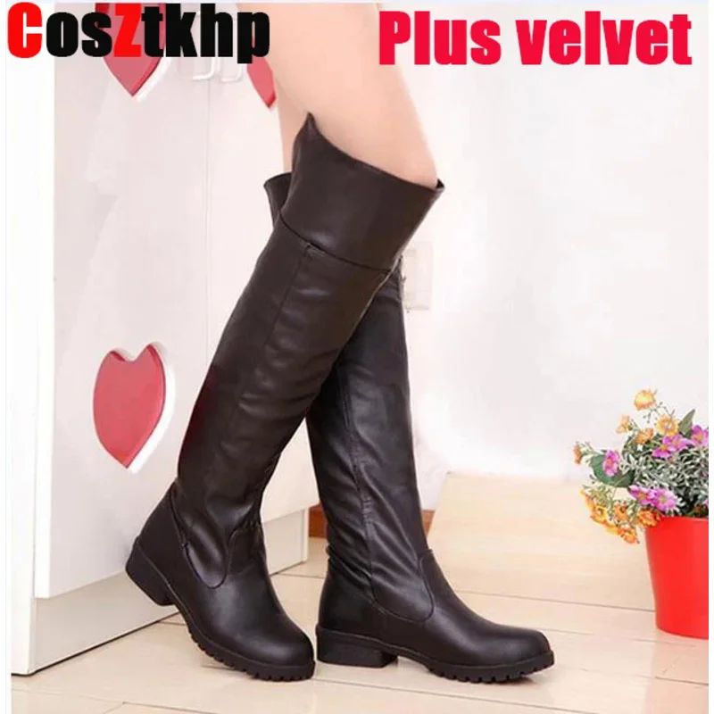 2021 new hot fashion women Attack on Titan cosplay long boots shingki no kyjin over-the-knee boots Eren Jaeger Ackerman shoes