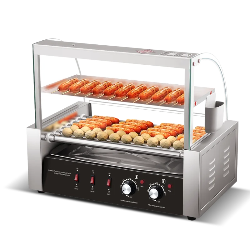 

Commercial Hot Dog Machine Hot Dog Rollers For Efficient Sausage Grilling