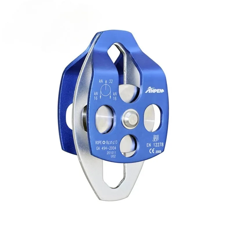 

Professional Outdoor Aluminum Double Pulley for Climbing – Parallel Twin Pulley System for Rock Climbing & Rescue Use