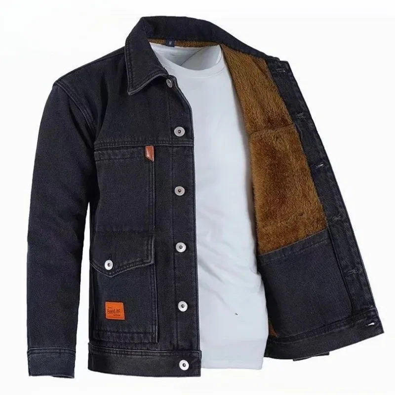 Abrigo vaquero para hombre, chaquetas vaqueras con botones de talla grande para mantener el calor, estética Joker a bordo, entrega rápida, precio bajo, costo de moda L S