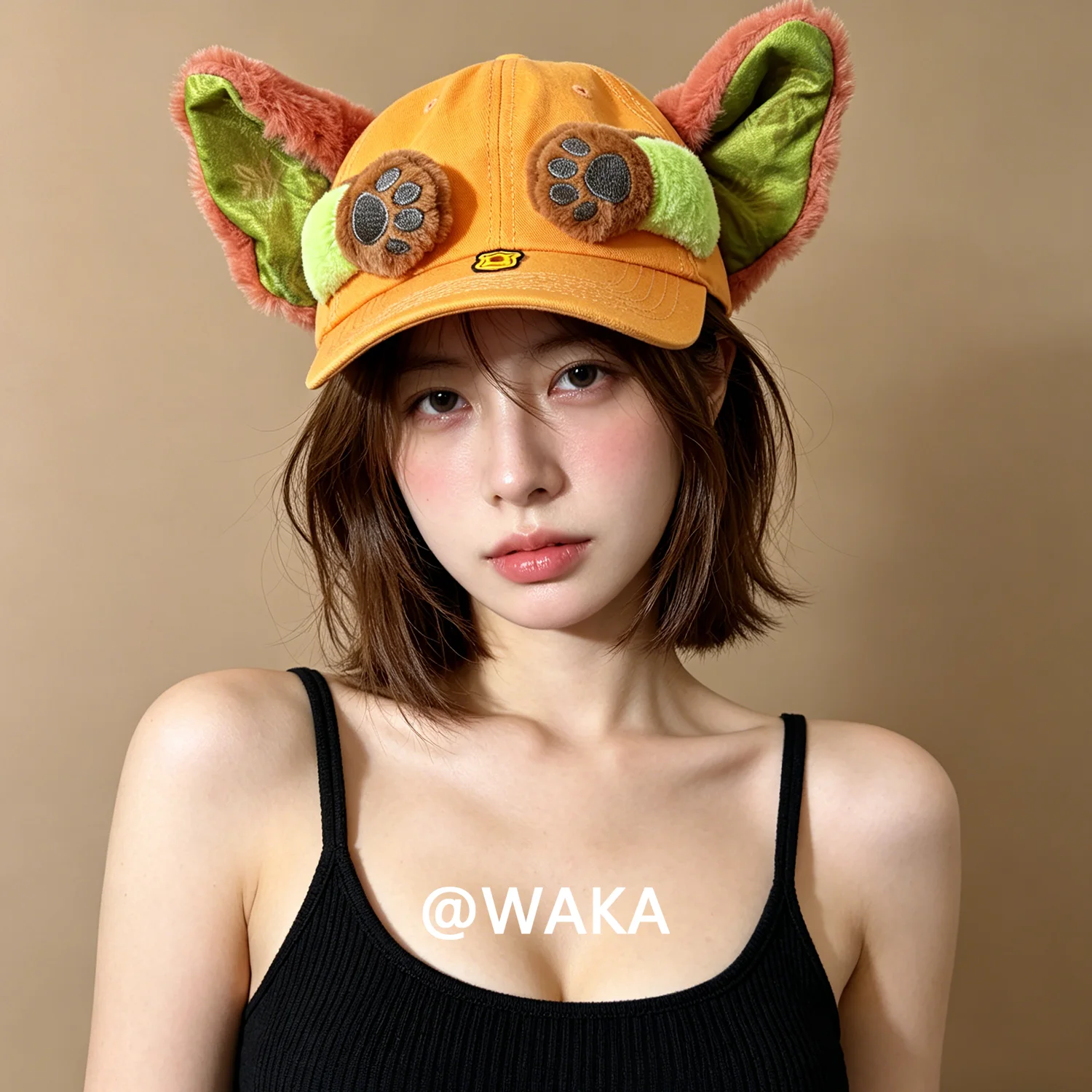 waka-unisex-cute-animal-ear-baseball-cap-with-plush-paw-embroidery-washed-casual-sun-hat-for-men-women-streetwear
