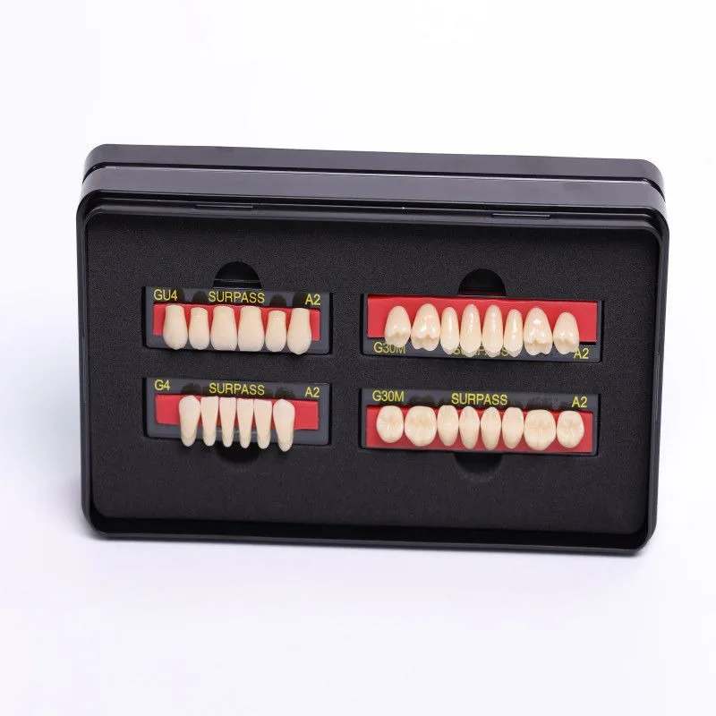 Dentures Resin Teeth Preformed Dental Model Removable Synthetic Full Mouth False Temporary Tooth Repair Acrylic Materials