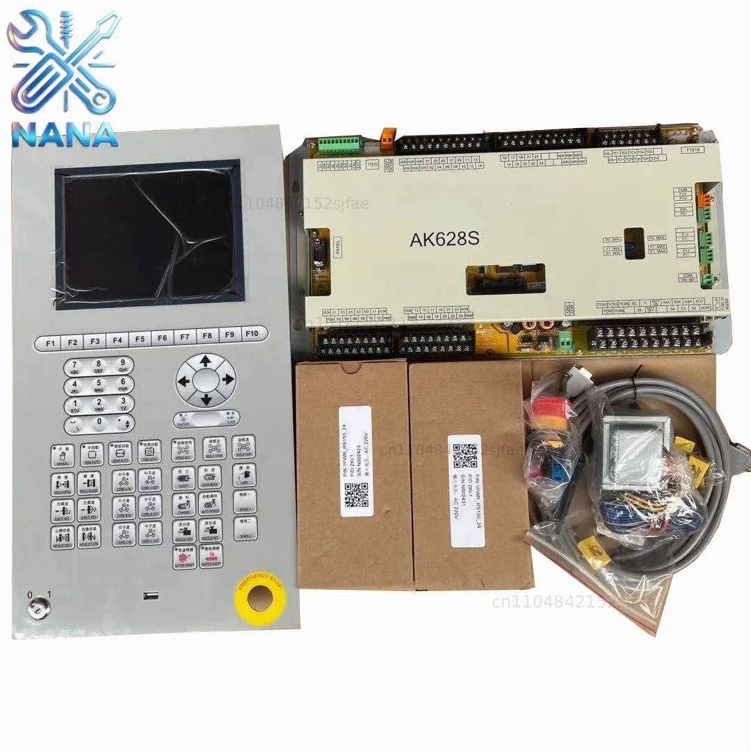 Original Techmation AK628 Q8 controller, 8-inch display Techmation AK628S/Q8  molding machine control system
