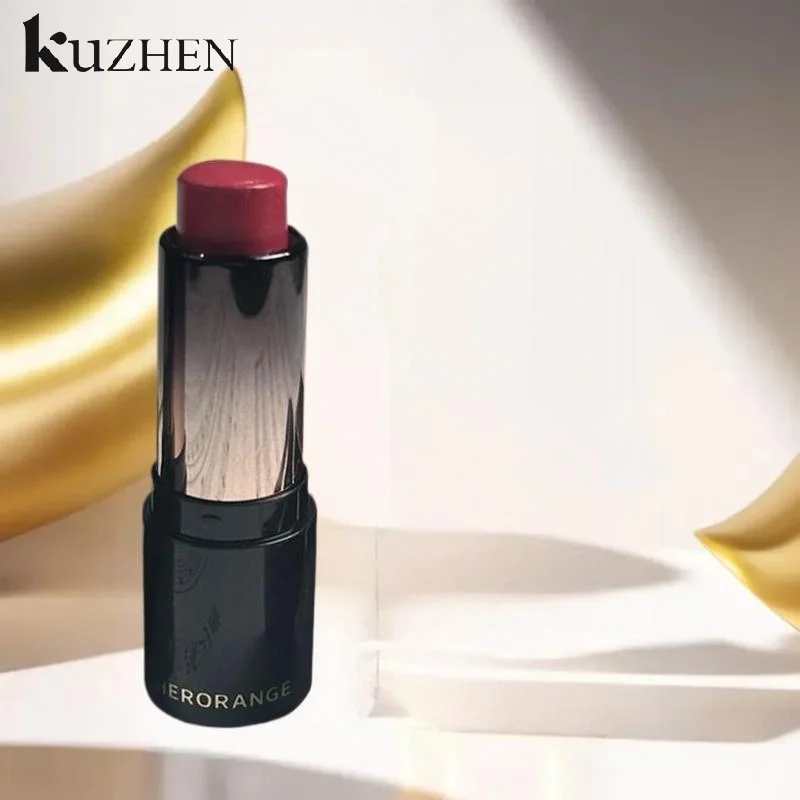 【HERORANGE】3.5g 低彩度ライトリップスティック 多機能スティック 保湿 ホワイト ナチュラル ホールドミラー付きリップスティック