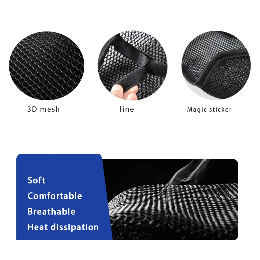 For Honda CB500X CB 500 X Motorcycle Accessories Cool 3D Mesh Moped Motorbike Scooter Seat Covers Cushion Anti-Slip Waterproof