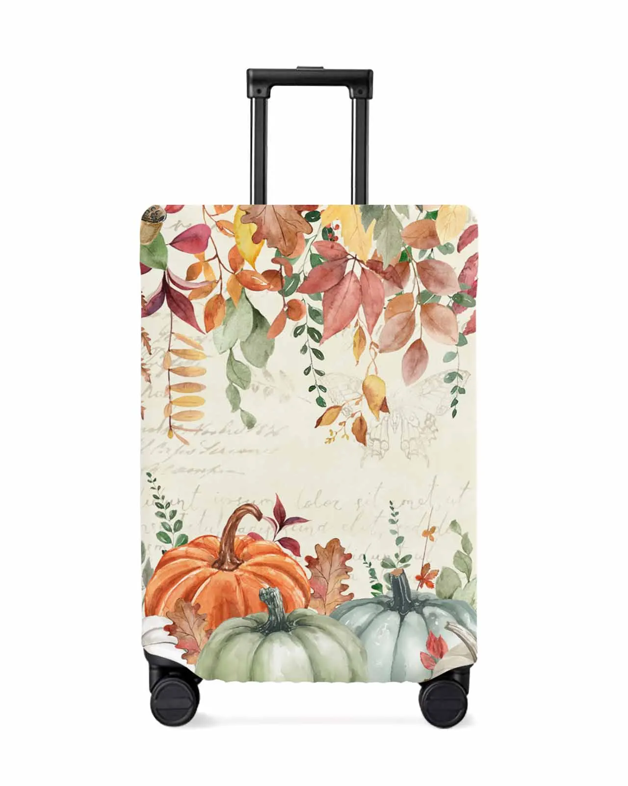 

Thanksgiving Autumn Eucalyptus Stretch Suitcase Protector Baggage Dust Case Cover For 18-32 Inch Travel