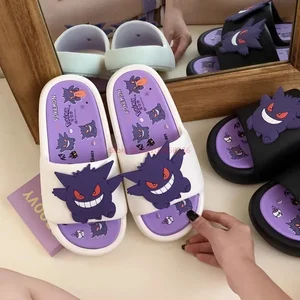 Pokémon Gengar Anime Slippers for men and women, in fashion and cool, non -slip infrared, Eva Couple Slipper, Peripheral, Present 8 Main Sales Pantufa Pokemon - №2