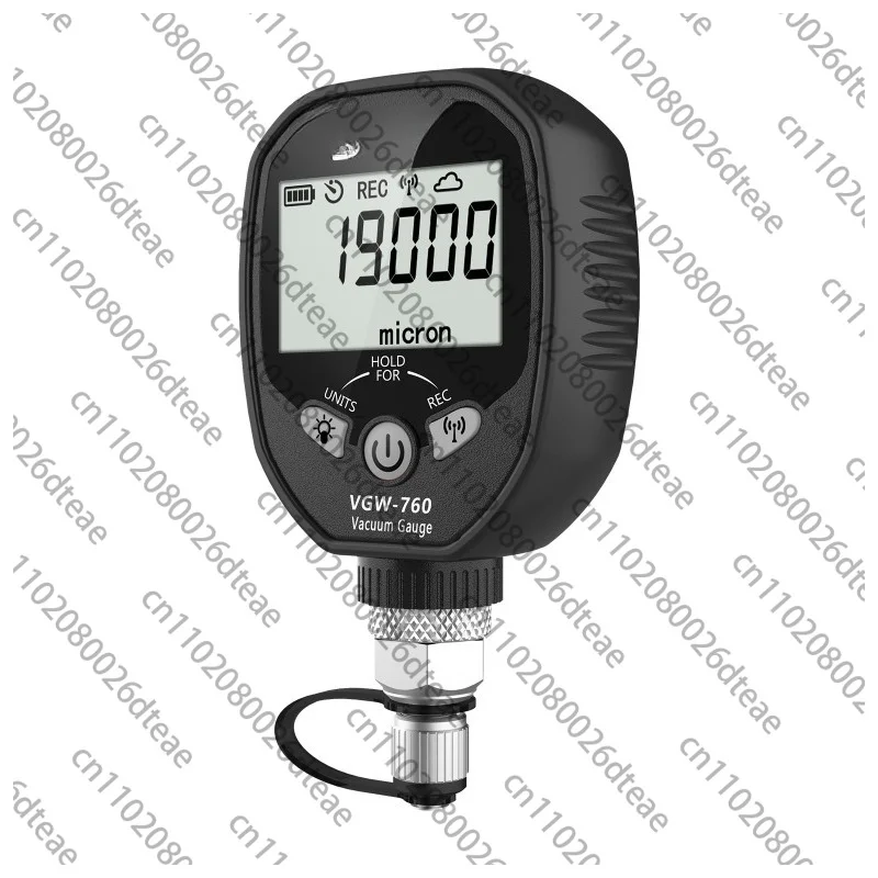 Digital Gauge 0-19000 Micron Wireless Refrigerant Vacuum Tester 1/4 Inch SAE VGW-760 HVAC AC Recharging Tool