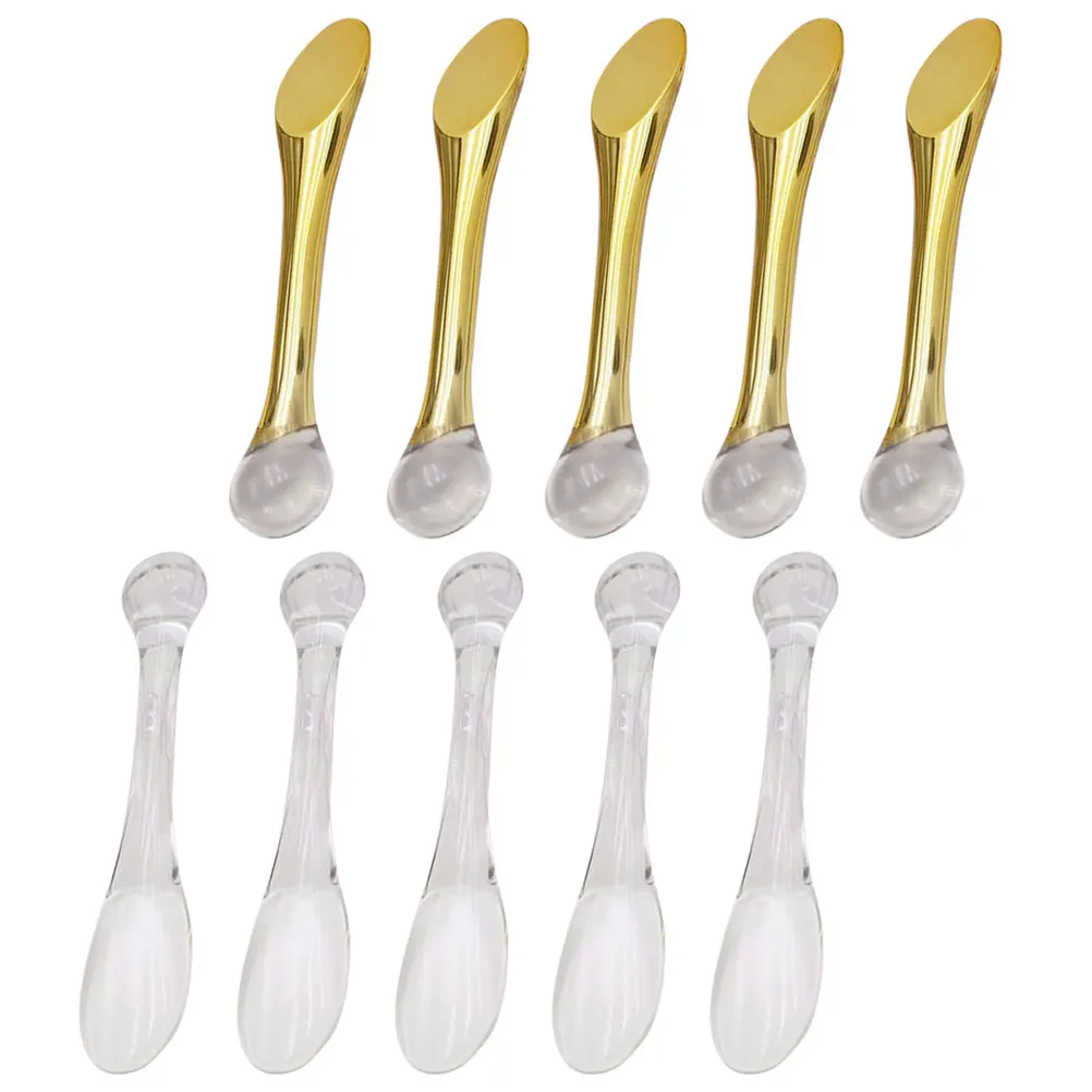 

10Pcs Beauty Spatulas Reusable Eye Cream Applicators for Precise Application and Eye Massage Compact Portable Design