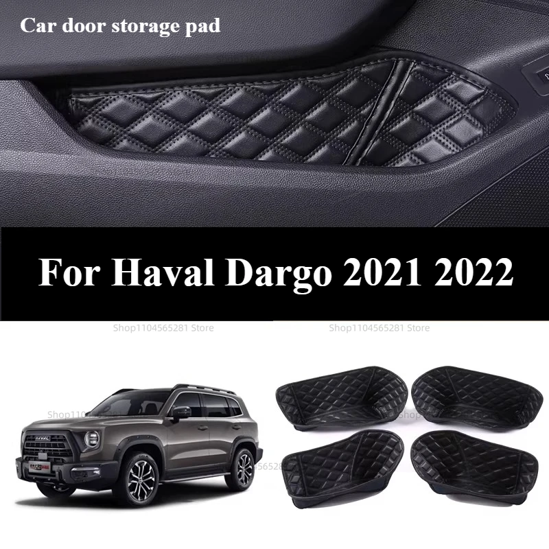 For Great Wall Haval Dargo 2021 2022 Car Front Rear Door Inner Armrest Handle Door Multifunctional Storage Box Cover Accessories