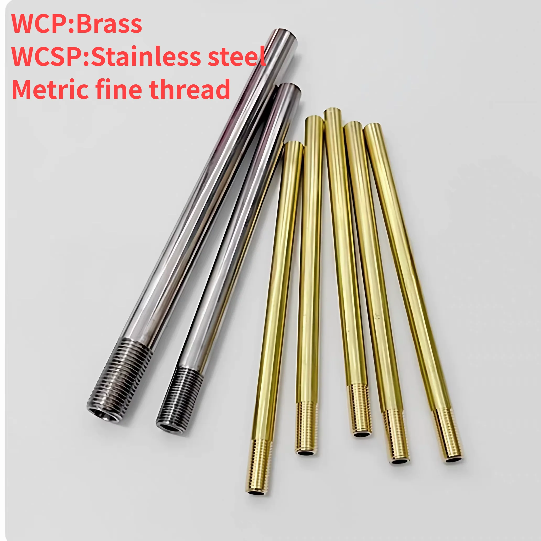 2PCS WCP WCSP Cooling Pipe Metric Fine Thread Mold Water Junction Tube for Injection Machine Transport