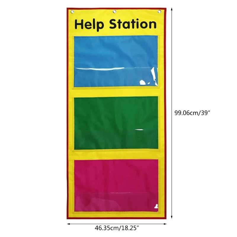Организация файлов Карманная диаграмма Подвесная настенная сумка-органайзер для файлов для школьного офиса