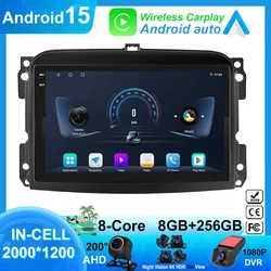 Wireless Carplay Android Auto For Fiat 500L Egea Doblo 2012-2017 Car Radio Stereo Navigation Multimedia Player Video NO 2din DVD