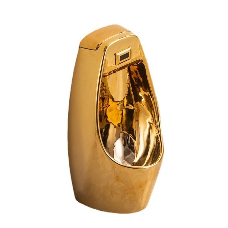 Bathroom golden urinal wall-mounted urinal integrated intelligent sensor