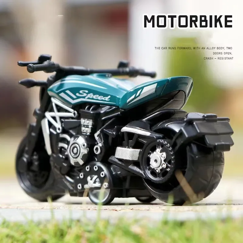 10CM Alloy Motorcycle Model Toys Metal Simulation Racing Motorbike Die Cast Vehicle Figures Car Toys For Kids Adults Gift