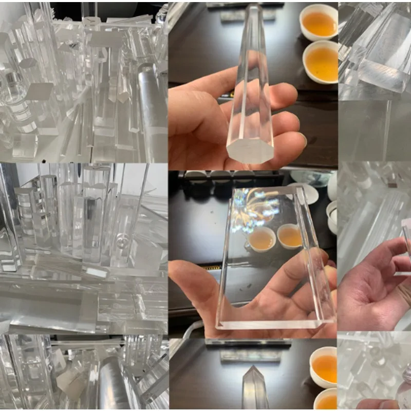 1/5/10pcs Clear Acrylic Rod 1mm-20mm Diameter, Perspex Solid Round Bar 100/200/250/300mm Length for DIY Craft Machining