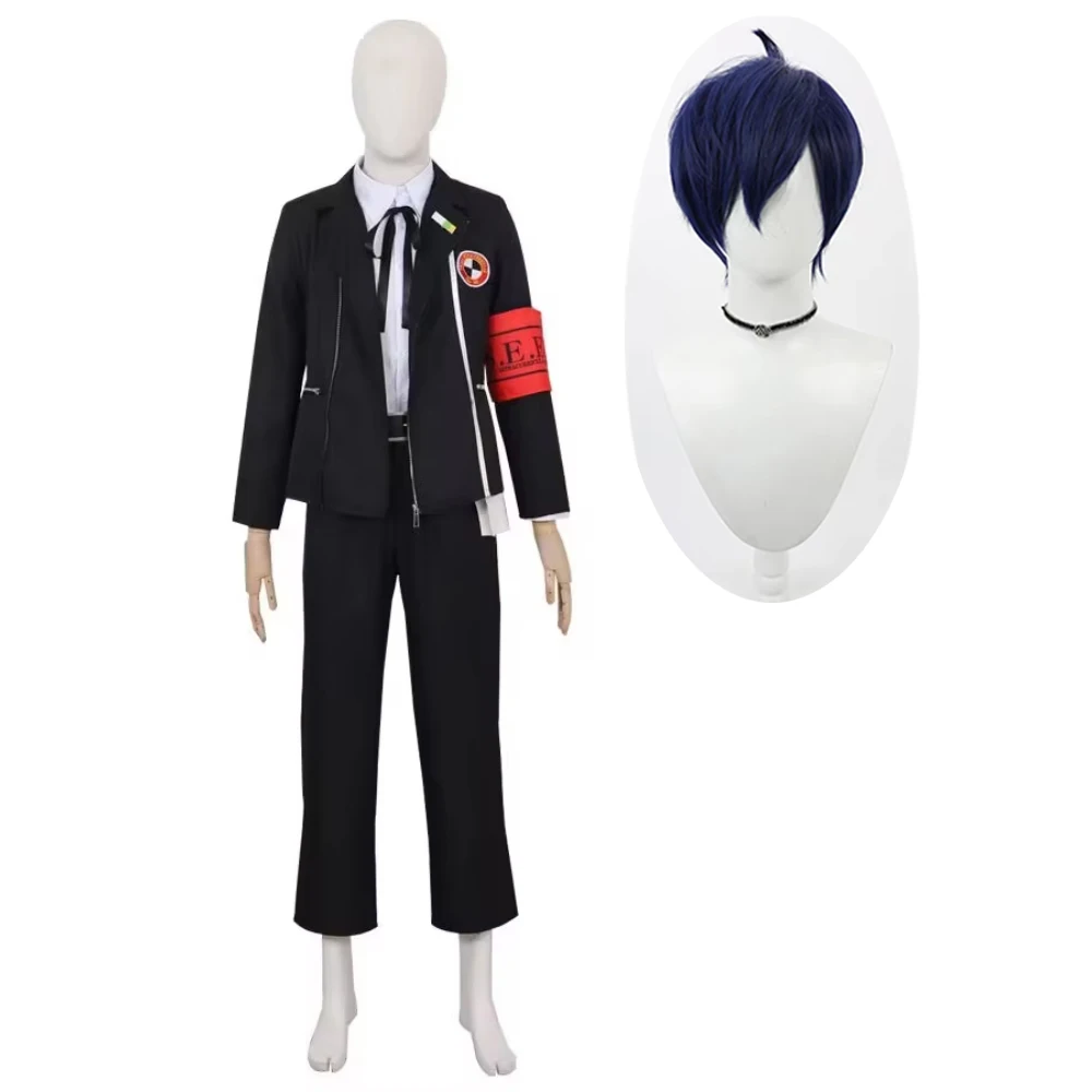 SingXeng Anime Cosplay Minato Arisato Junpei Iori Cosplay Costume School Uniform Wig Anime Halloween Suit