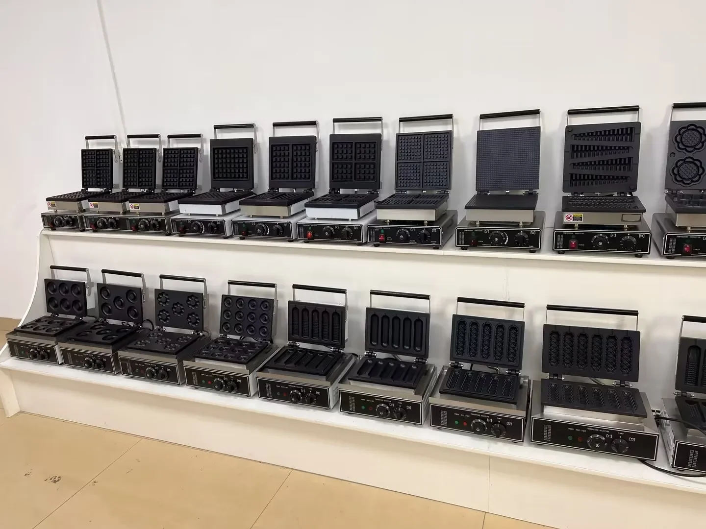 Ice Cone Maker Machine Square Waffle Maker Machine Commercial Snack Machine