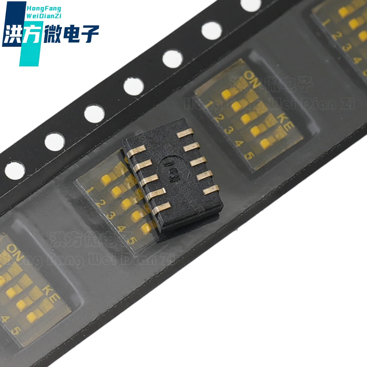 5 шт. оригинальный, переключатель циферблата, расстояние 1,27 мм, KE,SMD(J-pin) СГИБ внутрь, обмотка ног, позолота, 5-позиционный переключатель, модель: DSHP05TJGER