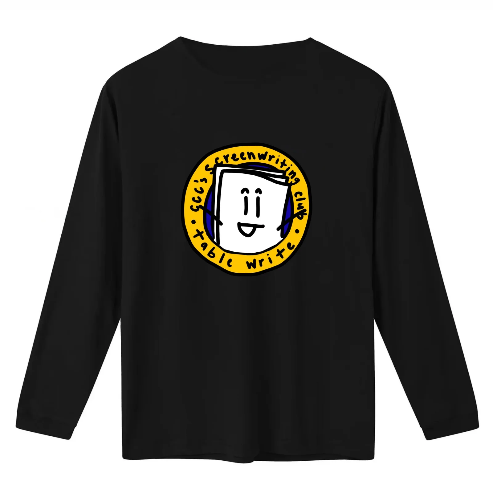 Table Write - CCC's Screenwriting Club Logo T-Shirt Summer Casual Cotton Tee Oversized Streetwear Tops Vintage Graphic Print