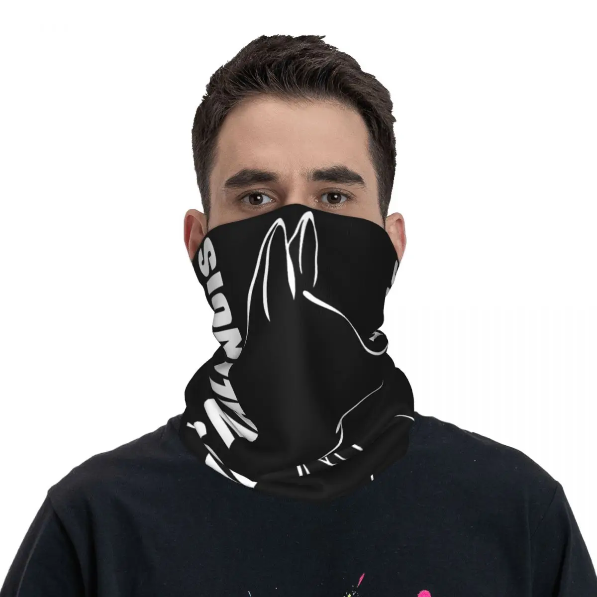 Belgian Malinois Shepherd Dog Merch Bandana Neck Gaiter Cool Dog Mask Scarf Multi-use Running Balaclava for Men Women All Season