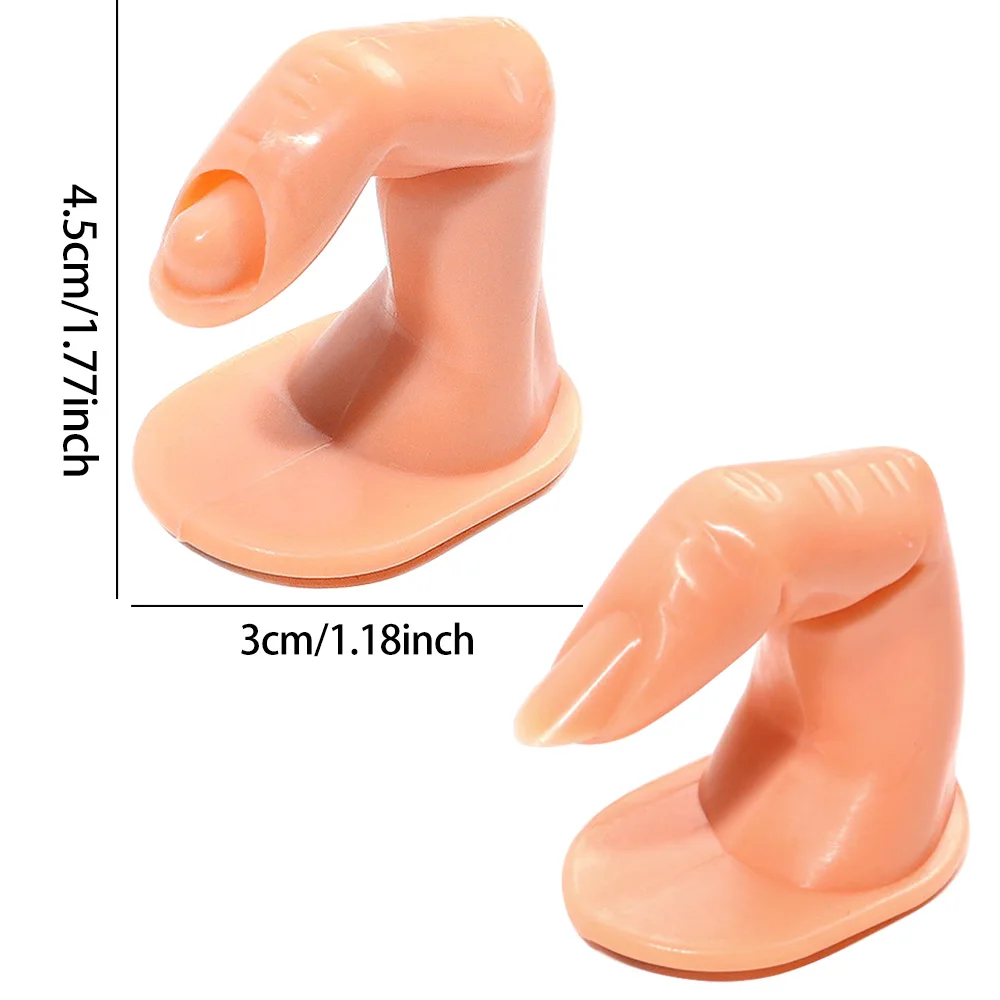 10pcs Manicure Practice Finger Nail Art Display Shelf Fingers Model For Manicure Training Simulated Display Practices Tool