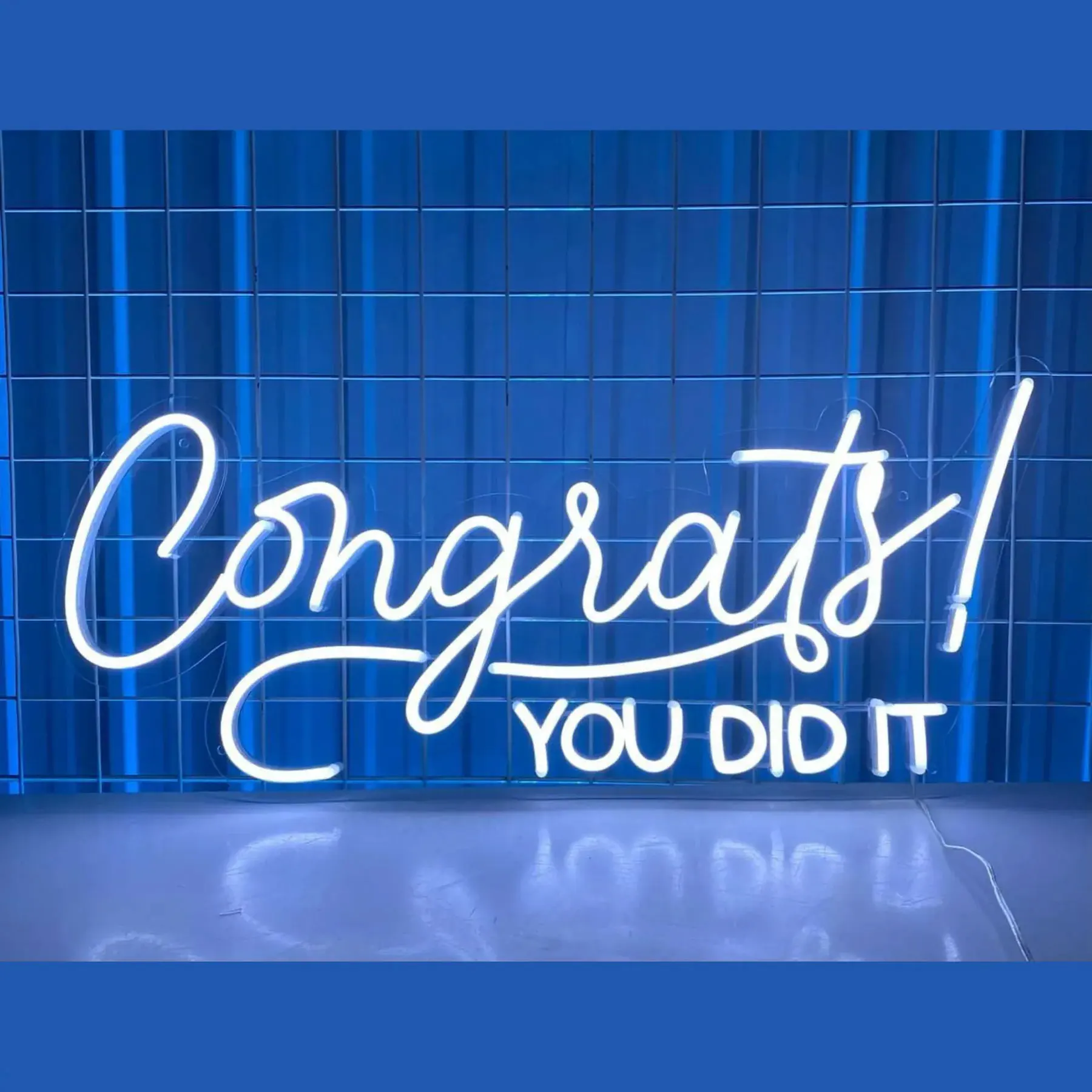 

Big Size Congrats You Did It Neon Sign Graduation Wall Art Decor Custom Graduation Congrats Event Neon Personazilzed Gifts