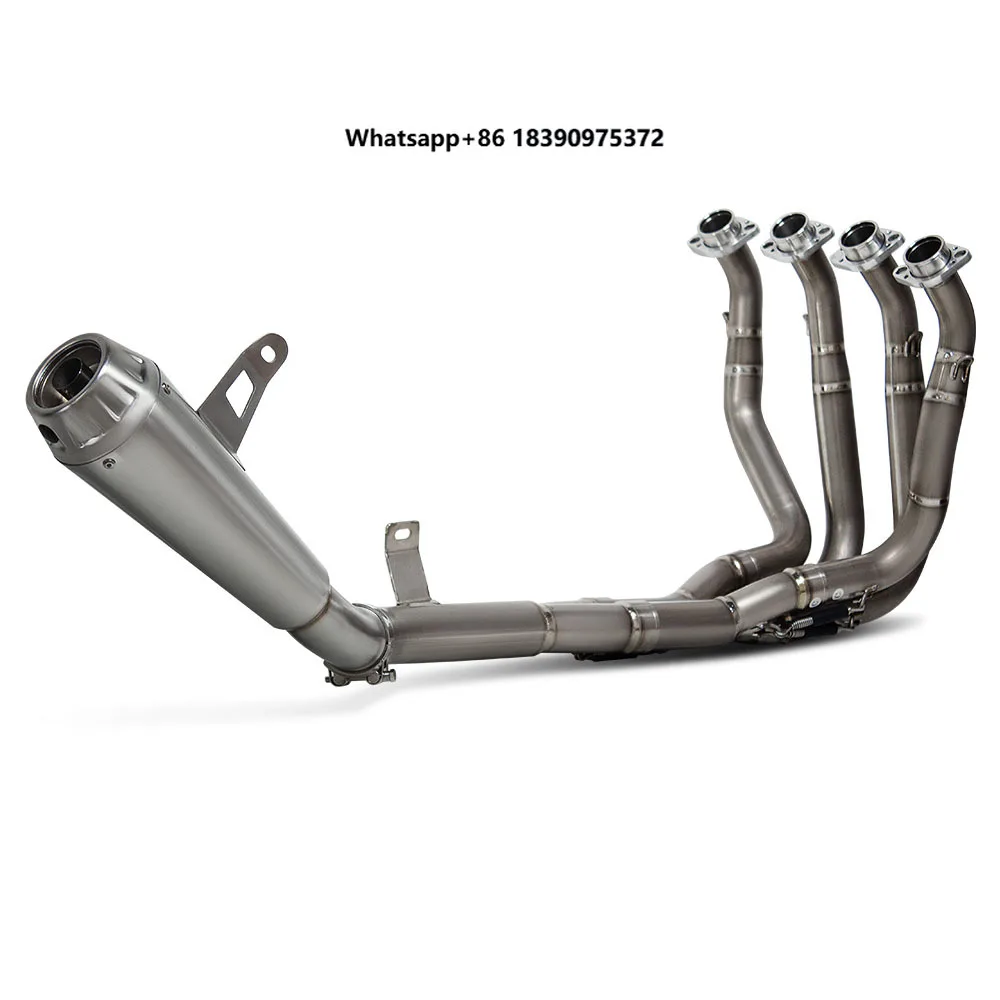 Motorcycle Exhaust Full System Modify Titanium Escape Kit Front Link Pipe Arro Slip on Line Muffler for  Z900 2017-2024