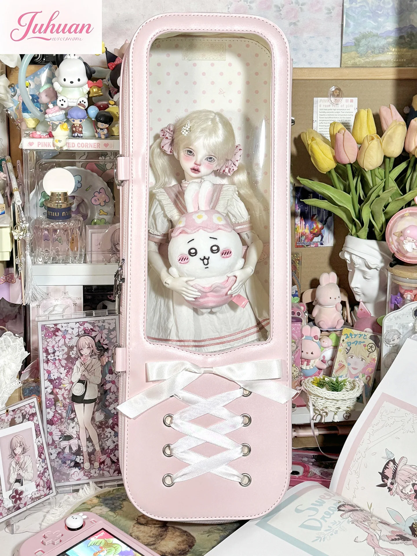 Оригинальные детские сумки BJD с изображением японского аниме и манги, детские сумки с четырьмя четверками, детские сумки с перекрещенными плечами, портативная сумка для девочек